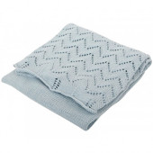 Silvercloud Baby Boutique Knitted Shawl - Blue